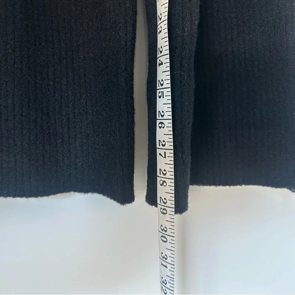 Alo Yoga Snuggle Up Sweater High-Waist Wide Leg Pant - Black - XXS - Picture 9 of 15